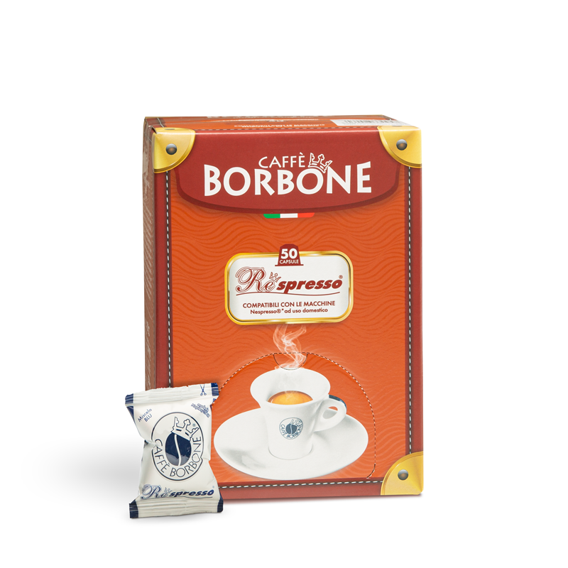 Kapseln Respresso Caffè Borbone Mischung BLU kompatibel mit Nespresso